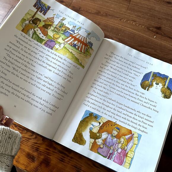 Vintage 2000 Bedtime Stories For Boys Hardcover Oversized Lap Book - Picture 7 of 12